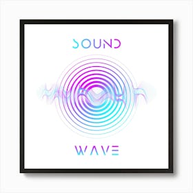 Abstract Sound Wave 4 Art Print