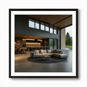 Modern Living Room Art Print