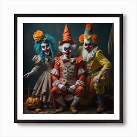 Holloween Evil follies Art Print