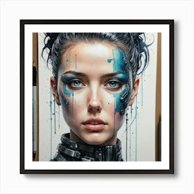 Robot Girl 4 Art Print