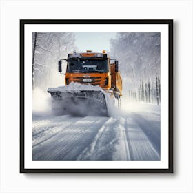 Snow Plow Art Print
