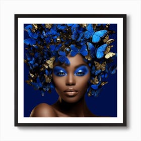 Blue Butterfly 5 Art Print