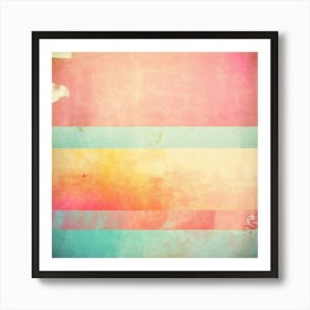 Retro Gradients Colors Grainy Texture Background Abstract Modern Vintage Faded Pastel Lay (4) Art Print