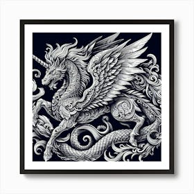 Dragon With Wings 1 Art Print