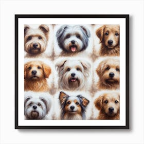 Dog'S Face Art Print