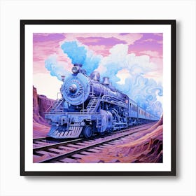 Train In The Desert 2 Art Print