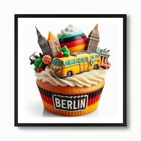 Berlin Cupcake 1 Art Print