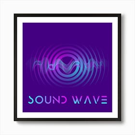 Abstract Sound Wave 1 Art Print