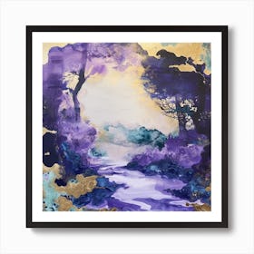 Purple Forest Art Print