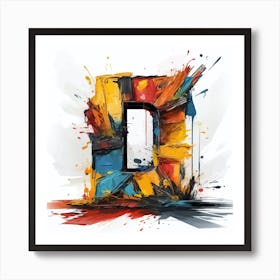 Letter D 3 Art Print