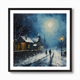 Aurora Winter Tapestry Art Print