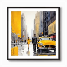 New York City Taxi 1 Art Print