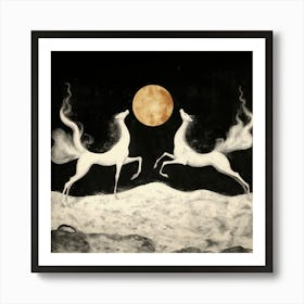 Moonlight Dance I Art Print