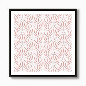 Boho Pattern Pink Art Print