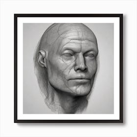 Head Of A Man 8 Art Print