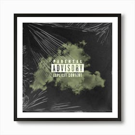 Parental Advisory - Explicit Content (yellow) Art Print