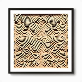 Wavy Pattern Art Print