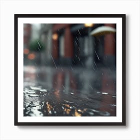 Rainy Day In The City 3 Art Print