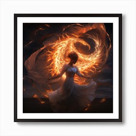 Fire Dancer Art Print