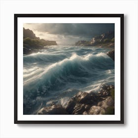 Stormy Sea ... Art Print