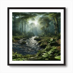 Forest In The Sun Art Print