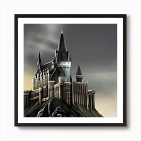 Castle Architecture Landscape Fortress Building Tower Landmark Art Print