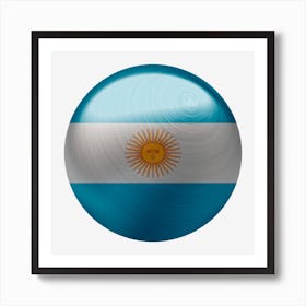 Argentina Flag Country Nation Art Print