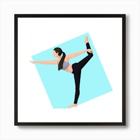 Yoga Pose Illustration 2 Art Print