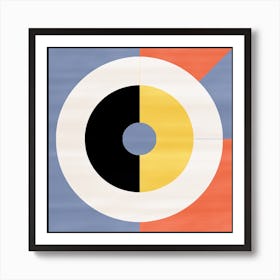 Geometric Symphony: Mid Century Circles in Concert Art Print