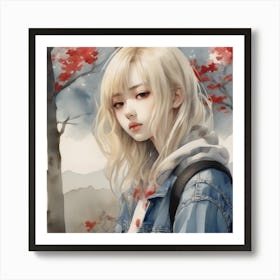 Asian Girl 11 Art Print