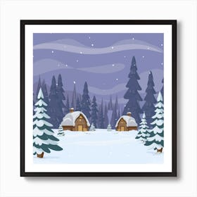 Winter Landscape Art Print