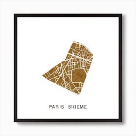 Paris 6ème Art Print