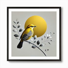 Yellow Bird 1 Art Print