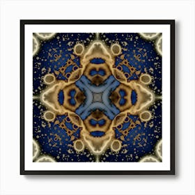 Abstract Mandala Gold Star Art Print