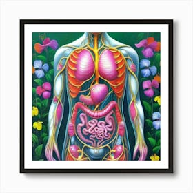 Organs Of The Human Body 11 Art Print