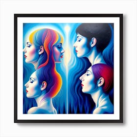 Three Women Art Print