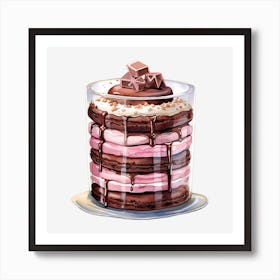 Cake In A Glass 1 Art Print