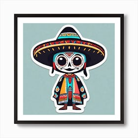 Day Of The Dead Skeleton Art Print