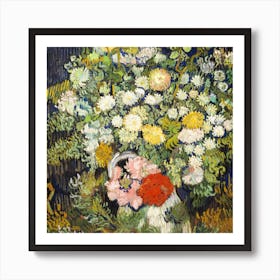 Van Gogh ,Flowers In A Vase Art Print