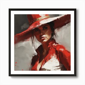 Red Hat 2 Art Print