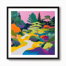 Colourful Gardens Portland Japanese Garden Usa 3 Art Print