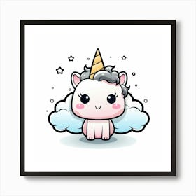 Cute Unicorn 178 Art Print