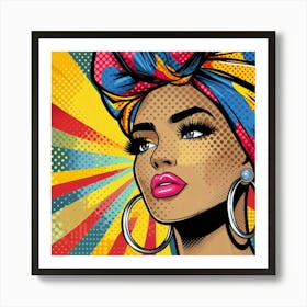 Binta Pop Black Woman  Art Print