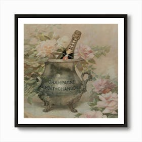 Champagne Rosé Art Print