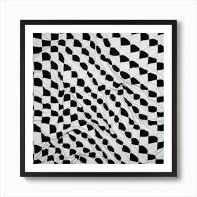 Abstract Black And White Pattern 8 Art Print