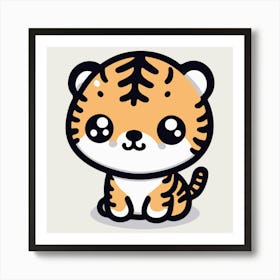 Cute Tiger 17 Art Print