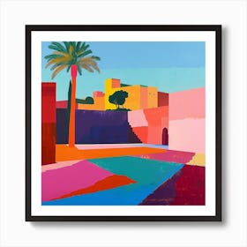 Abstract Travel Collection Marrakech Morocco 3 Art Print