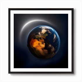 Earth In The Moonlight Art Print