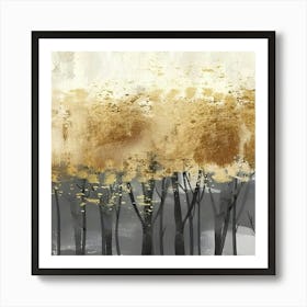 Golden Trees Canvas Print Art Print