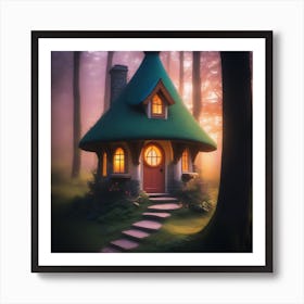 Fairy House In The Forest 2 Art Print